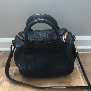 Alexander Wang Rose Gold Rockie Leather Crossbody